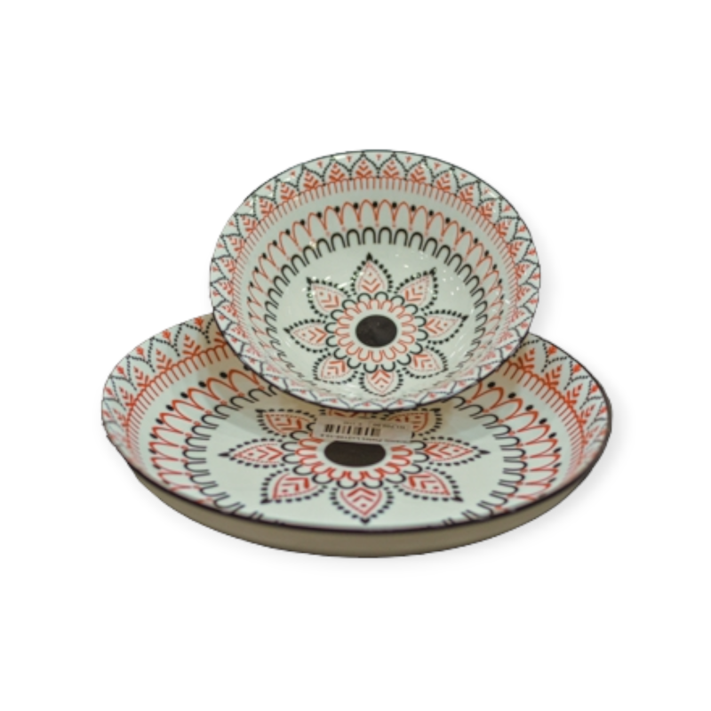 Flower Ceramic Plate Combo